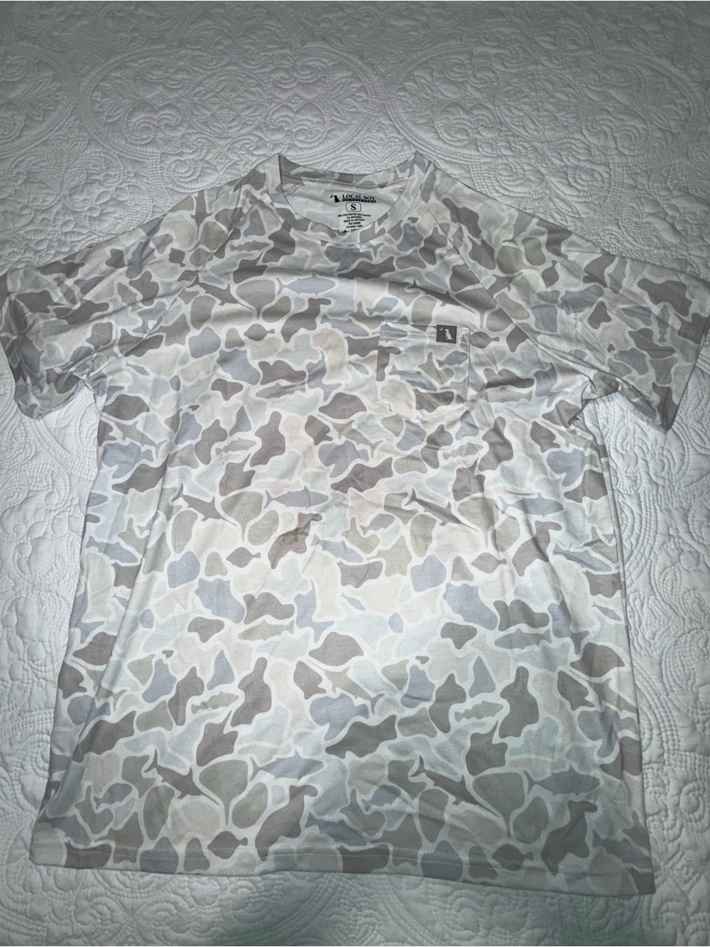 Local boy NWOT Sz S has small dirt mark have not tried to get out